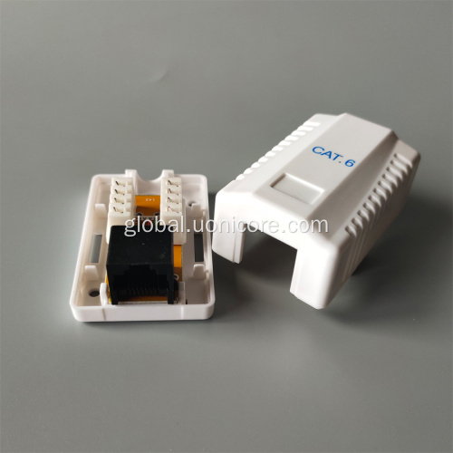 China unshielded CAT6 single port surface mount box Supplier